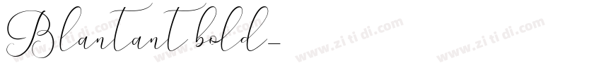 Blantant bold字体转换